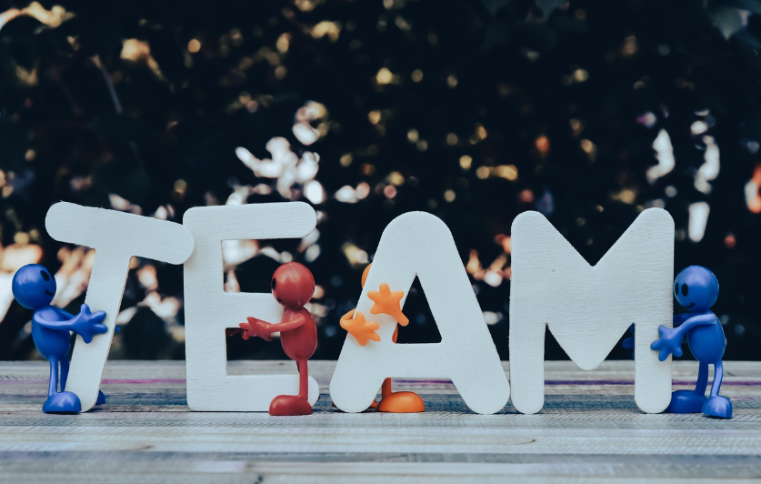 Dedicated AI team working with client